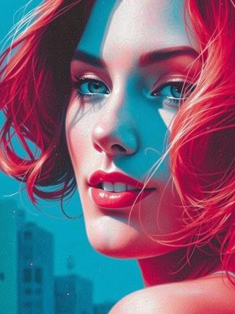 Simple Portrait of a Redhead Girl