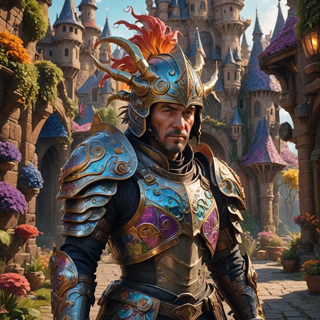 Comedic Character in Whimsical Fantasy Setting