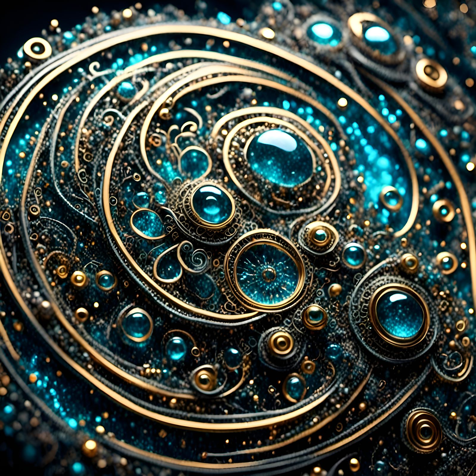 Cybernetic Zentangle: Intricate Swirls in 3D