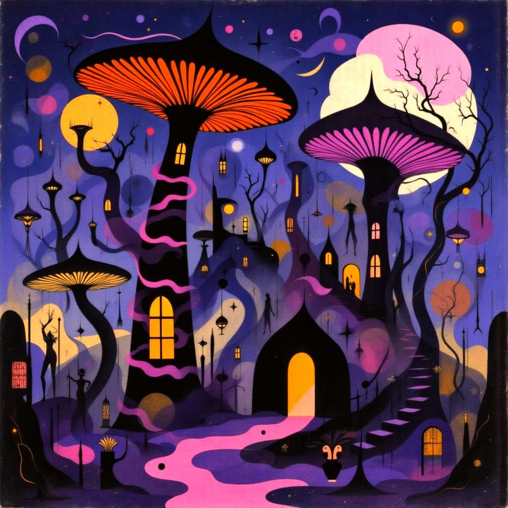 The gothic mushroom Village.