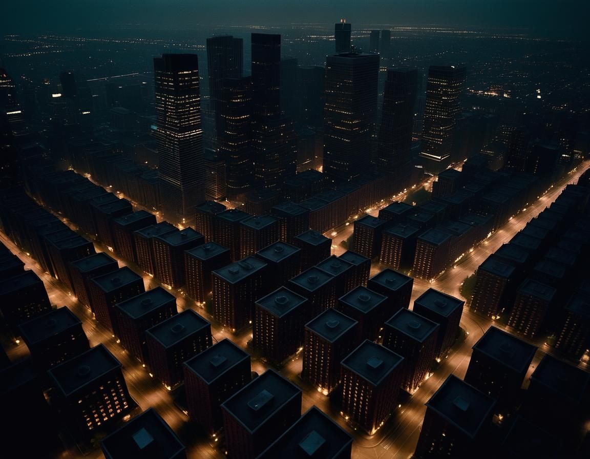 Film Noir Cityscape: Skyscrapers as Gravestones