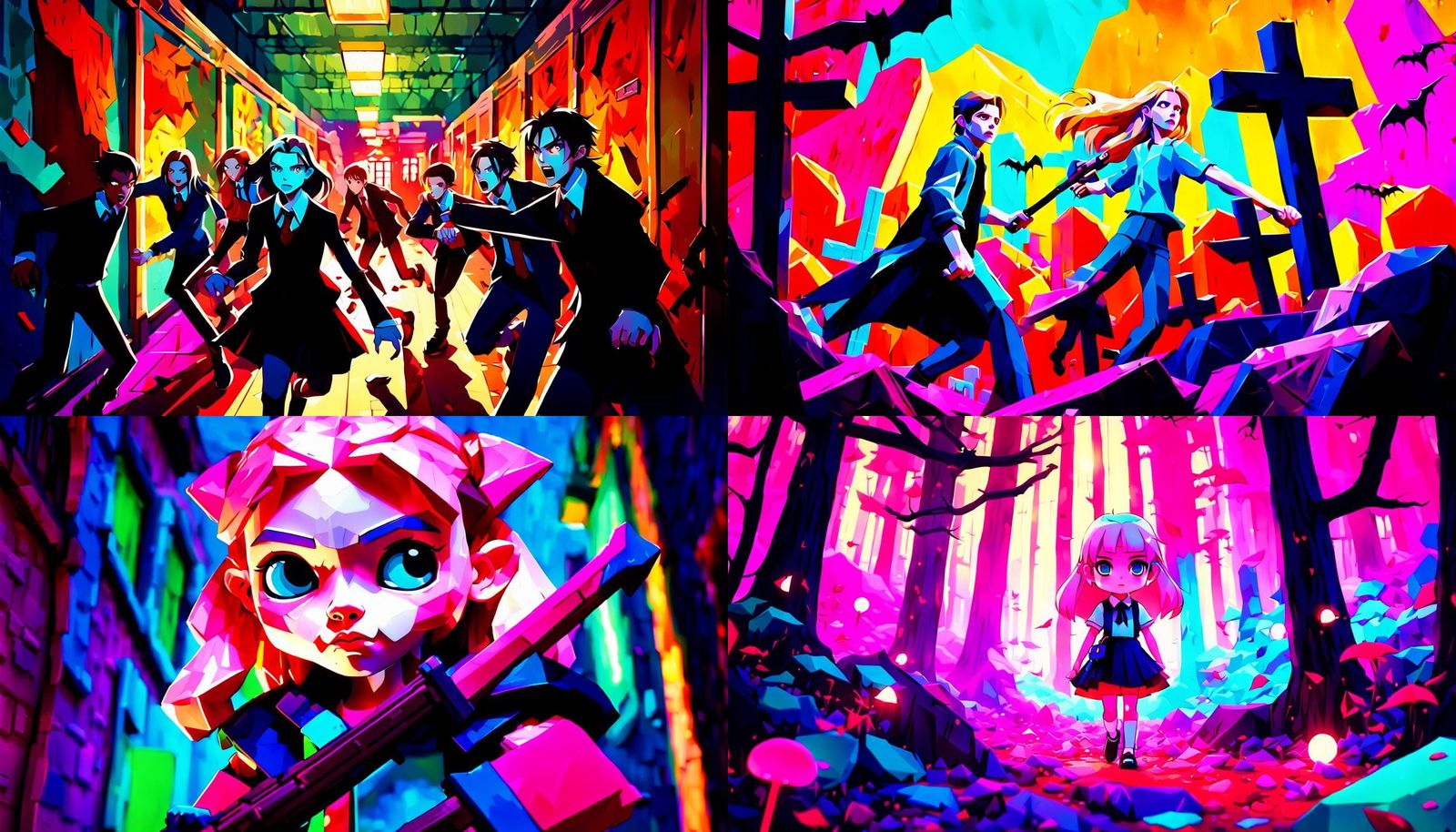 Buffy the Vampire Slayer as Lowpoly Kawaii Animation