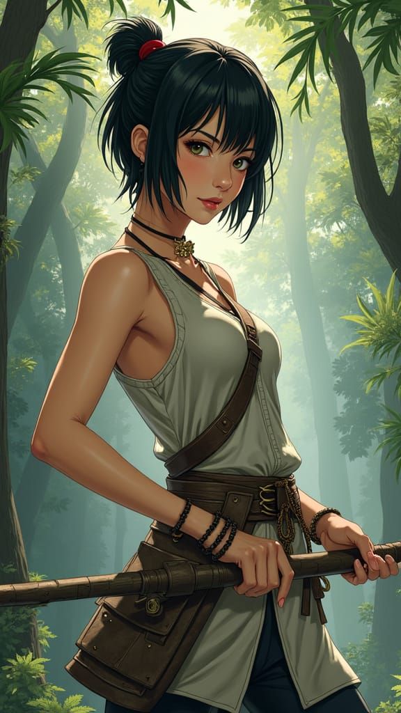 Anime Portrait of Adventurer in Asian Style