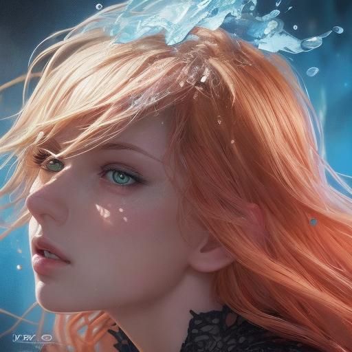 Hyperrealistic Portrait in Splash Art Style
