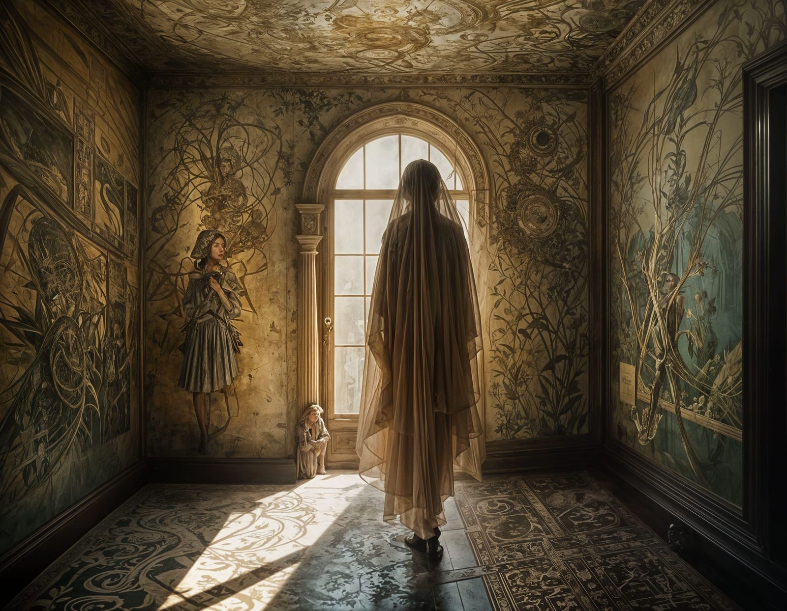 Intricate, Dreamlike Portrait in Whimsical Art Style