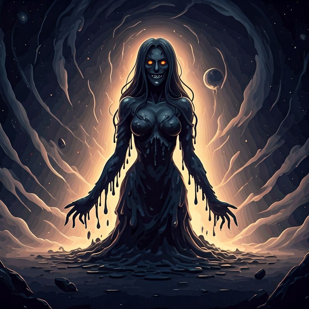 Melting Witch in Cosmic Anime Style