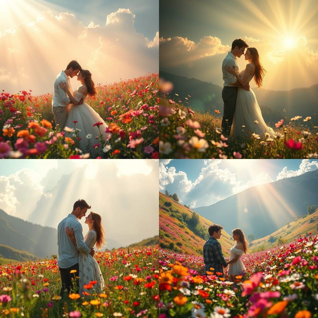 Sacred Love in a Valley of Blooming Flowers