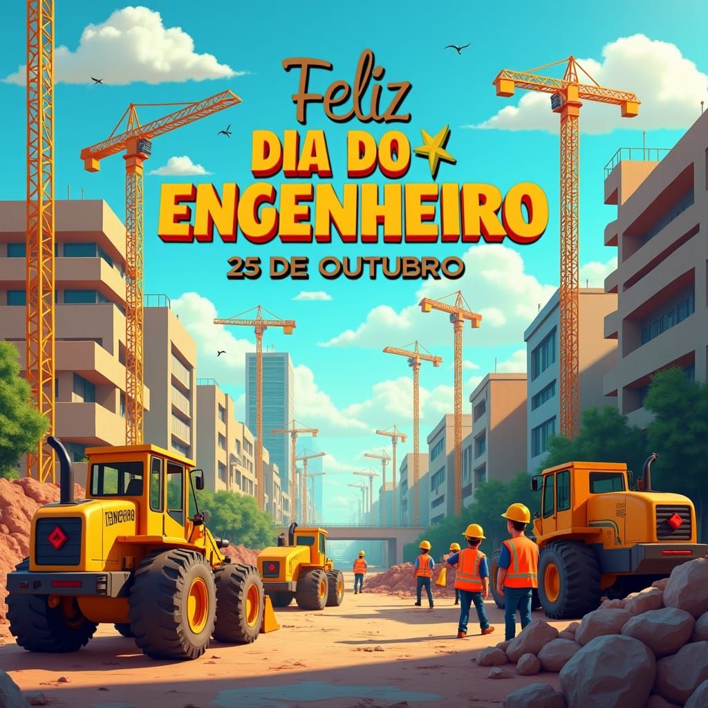 Pixar-Inspired Construction Site Celebrates Engineer's Day