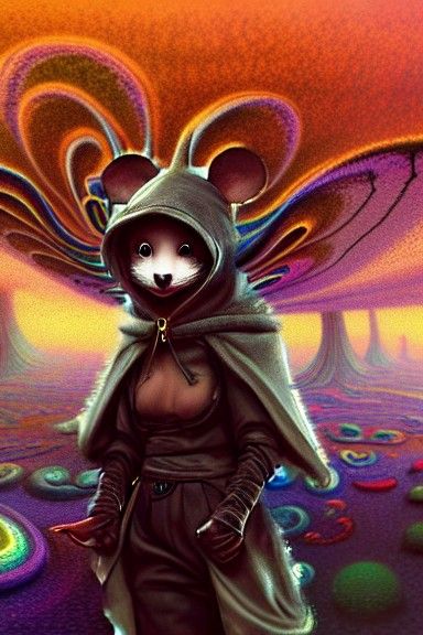 Psychedelic Eldritch Background in Hyperdetailed Photorealis...