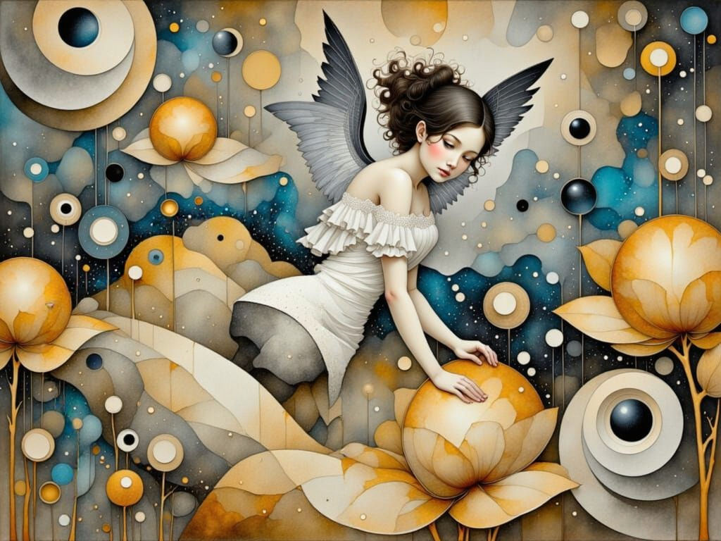 Angelic Cherubs Swirling Through the Cosmos