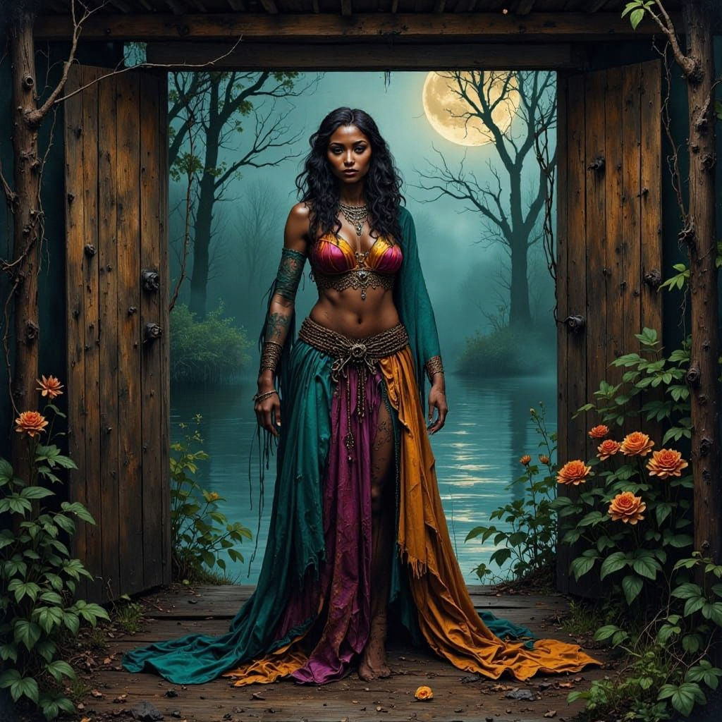 Cajun Swamp Queen in Louisiana Bayou