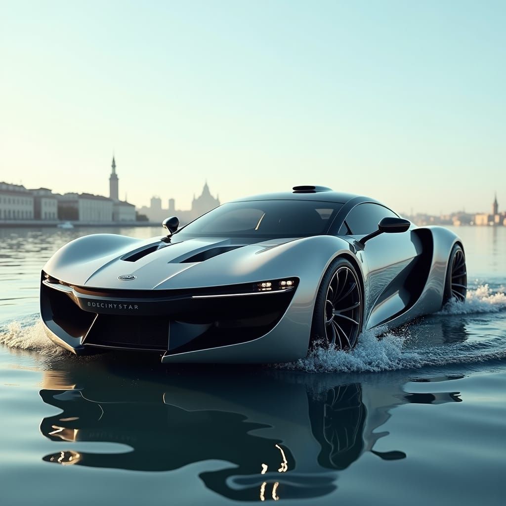 Advanced Amphibious Supercar for Land and Sea