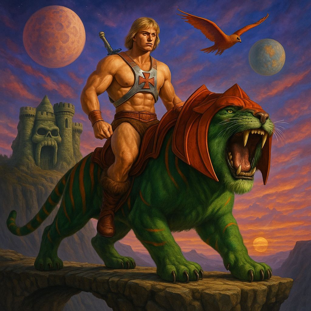 He-Man and Battle Cat Defend Grayskull