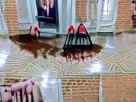 Eerie Scene Inspired by Horror Anthology