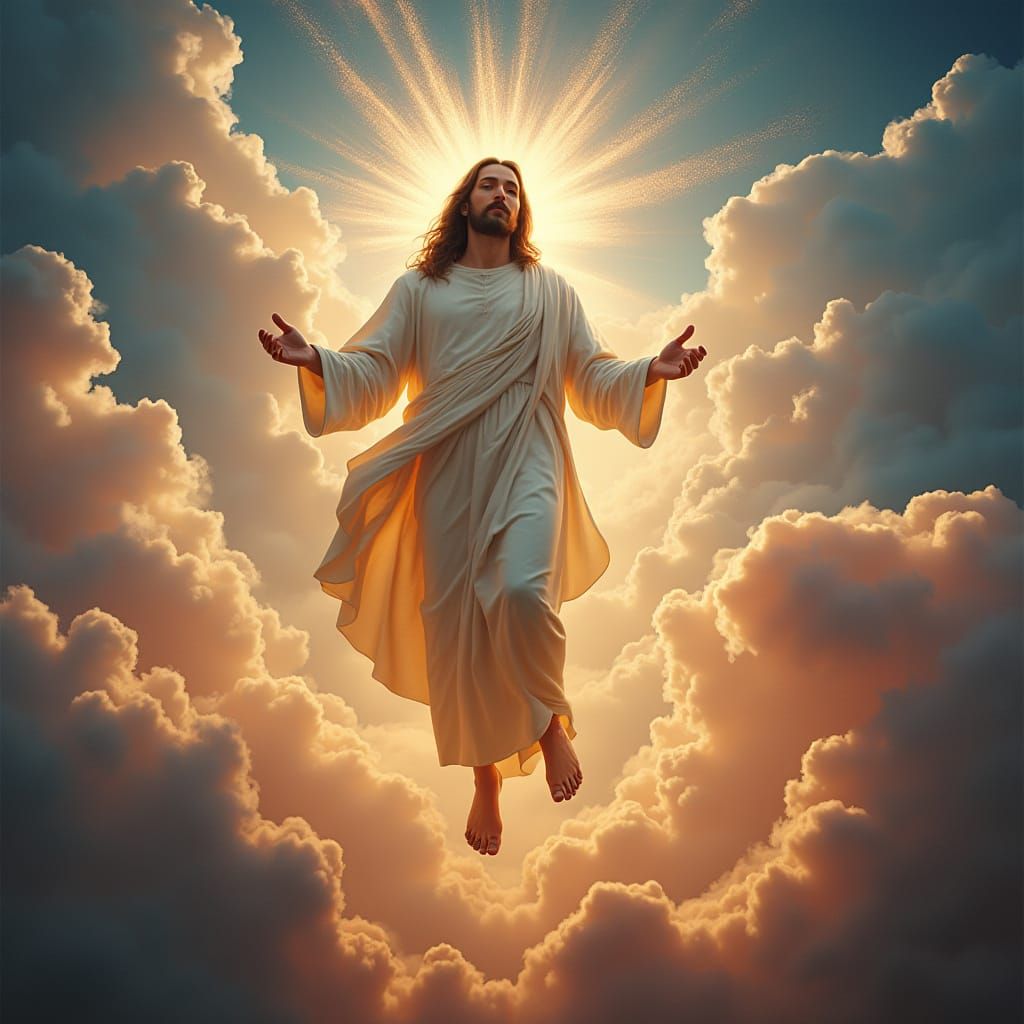 Jesus Christ in a Surreal Ethereal Realm