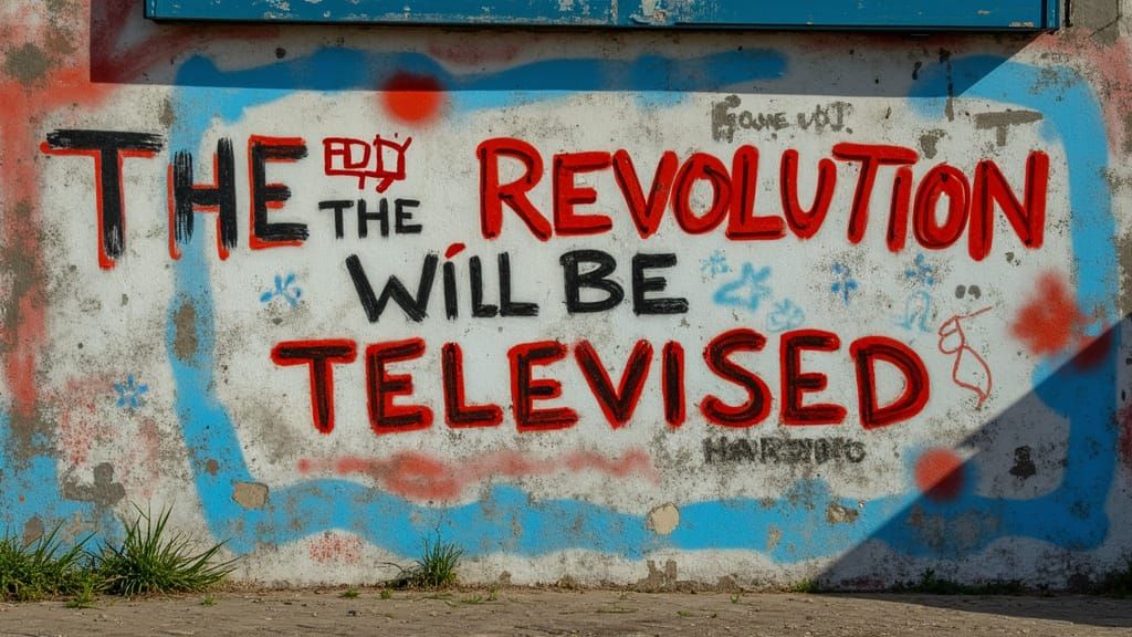 Revolution Graffiti Art: Bold Message