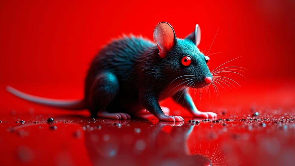 Glowing Metal Vampire Hamster in Gothic Industrial Futurism ...
