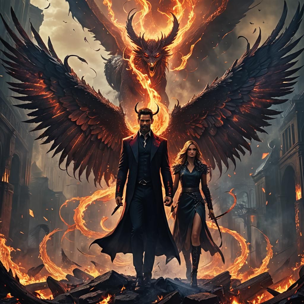 Lucifer and Chloe in Hellish Realm