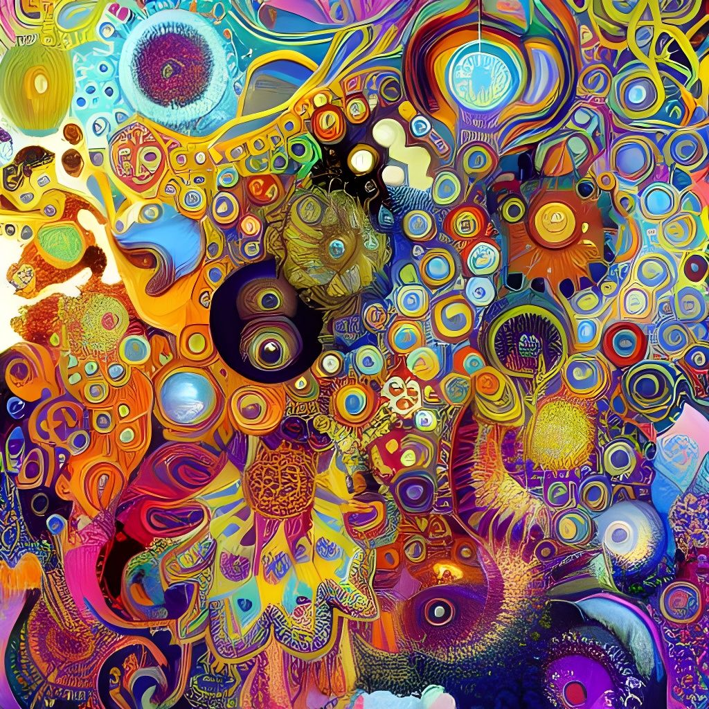 Psychedelic Painting Inspired by Masters