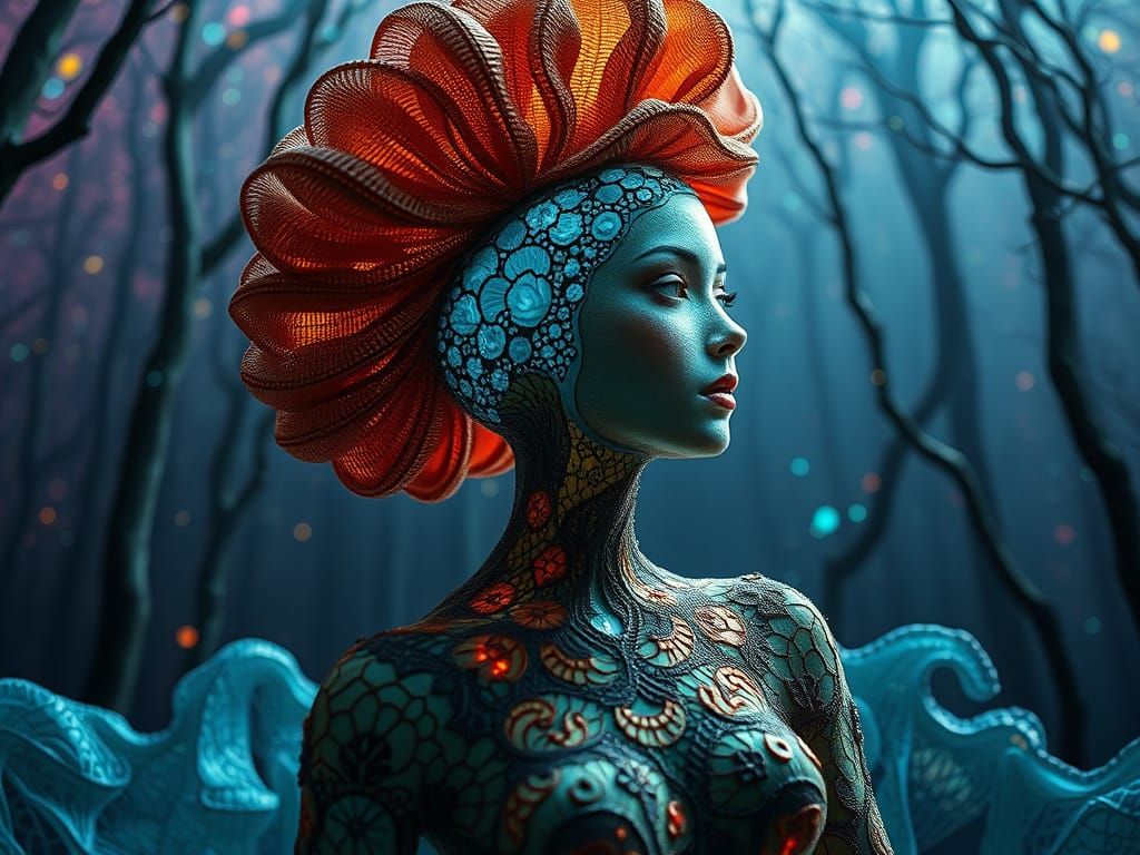 Fluid Millinery Lace Ahaggar Stretching From Here into Never...