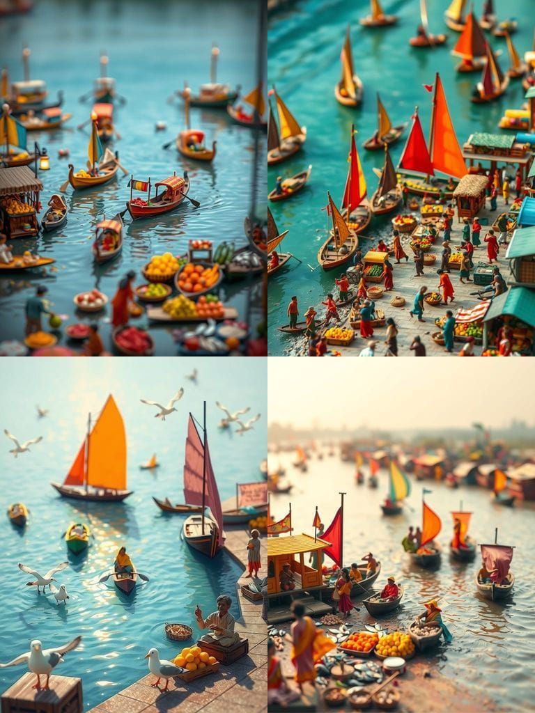 Miniature Whimsy at Sadarghat River