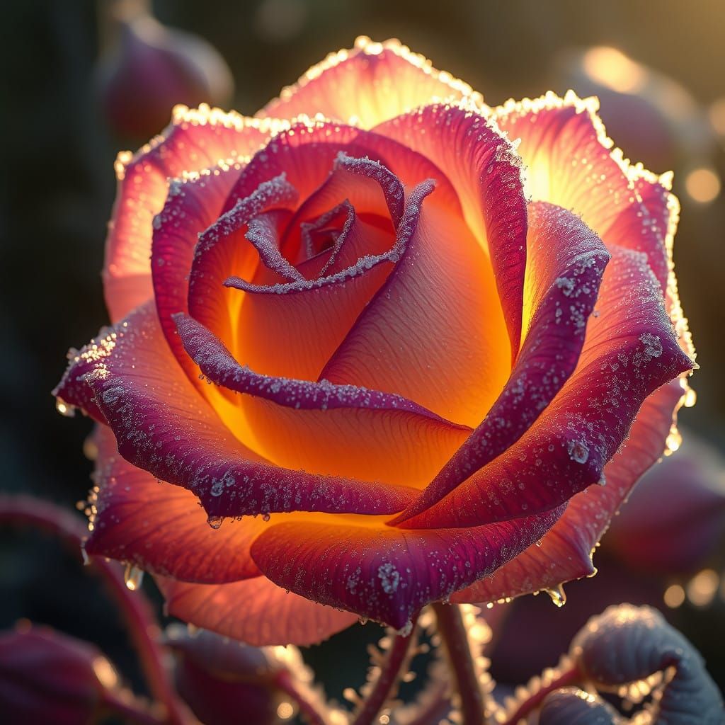 Frozen Rose