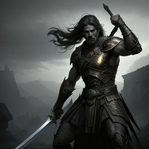 Warrior in Ruins: Fantasy Concept Art