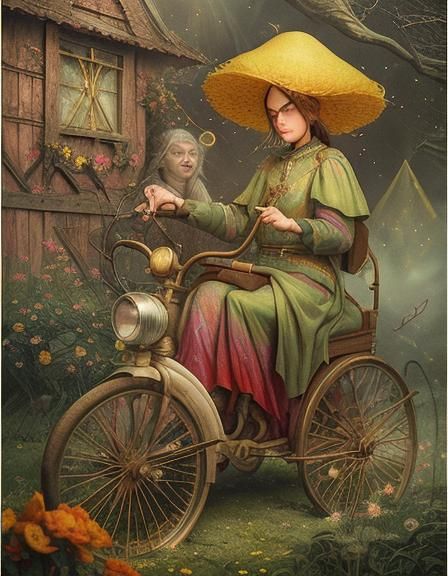 Magical Biological Scene with Dreamy, Surreal Details