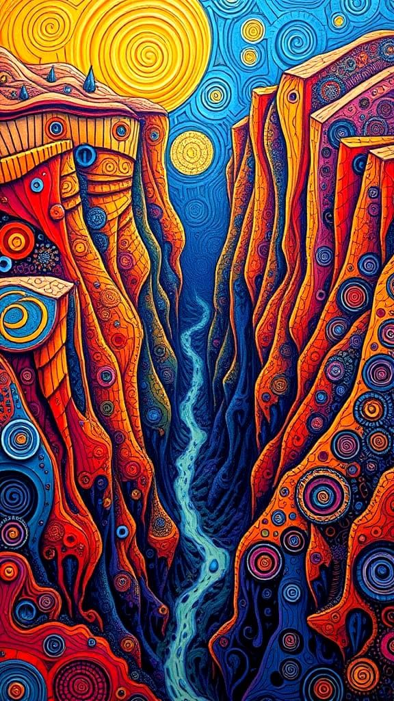 Zentangle Canyons 3 (3 images)