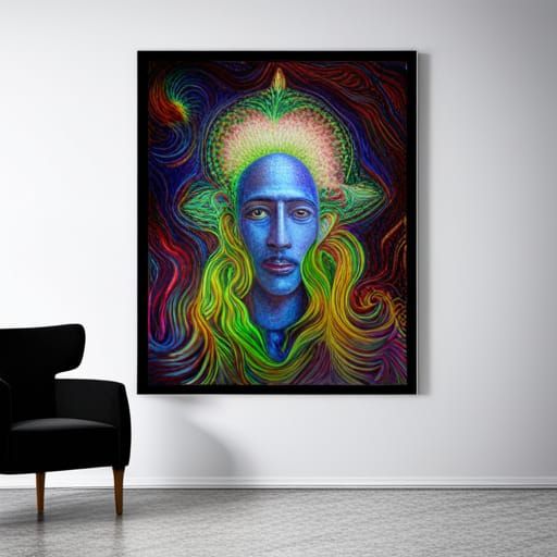 Morpheus, God of Dreams: Cosmic Holographic Illustration