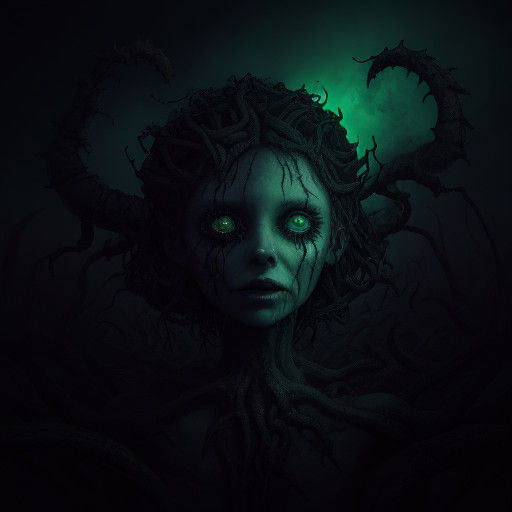 Eerie Surrealist Horror: Brain Worms in Nocturnal Nightmare