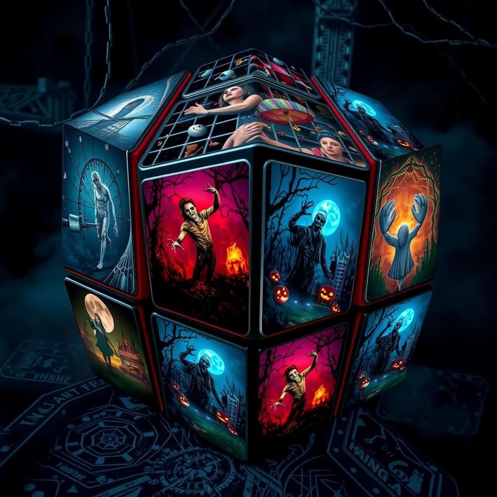 Eerie Rubik's Cube Portal to Haunted Realms
