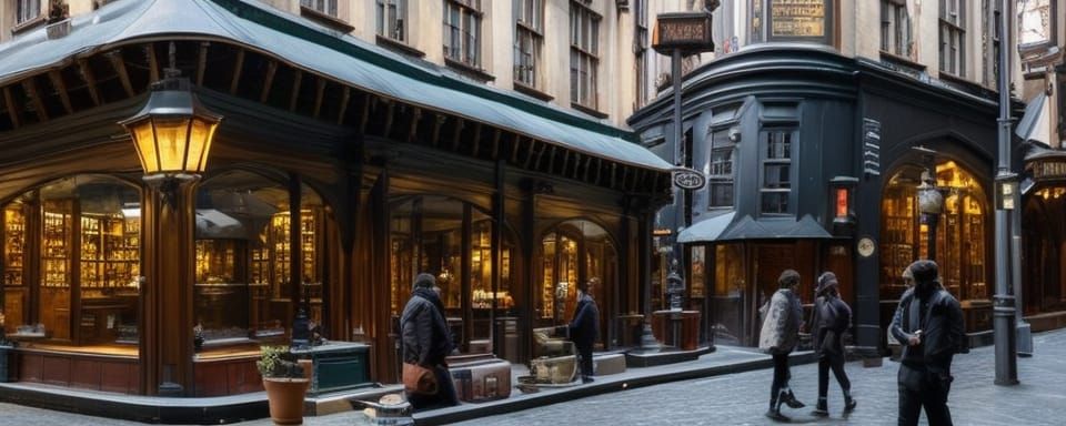 Daniel Radcliffe and Robbie Coltrane: London Market