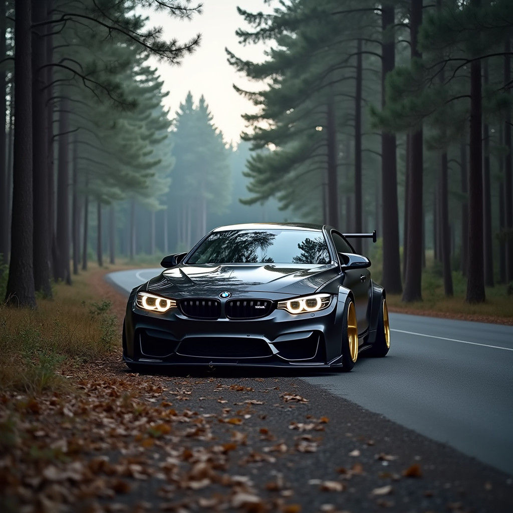 BMW M4 Liberty Walk in Black Forest