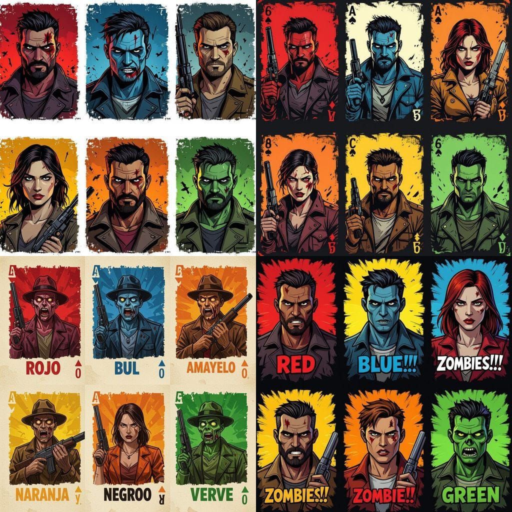 Heroic Survivors Against Zombies Game Art