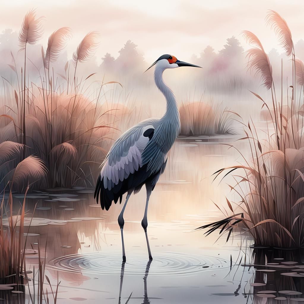 Crane bird