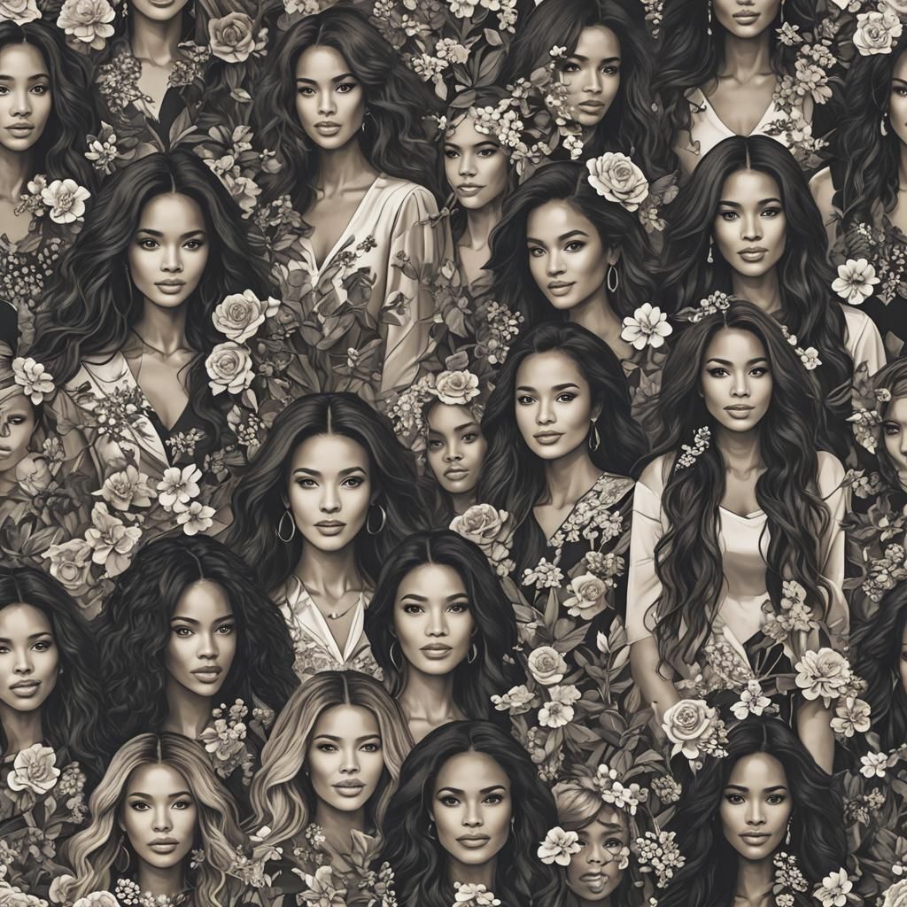 AI Generated Image of Beautiful Women