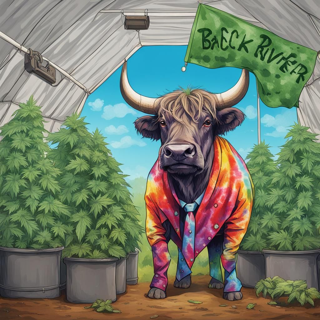 Hippie Bull's Cannabis Harvest in Grow Tent