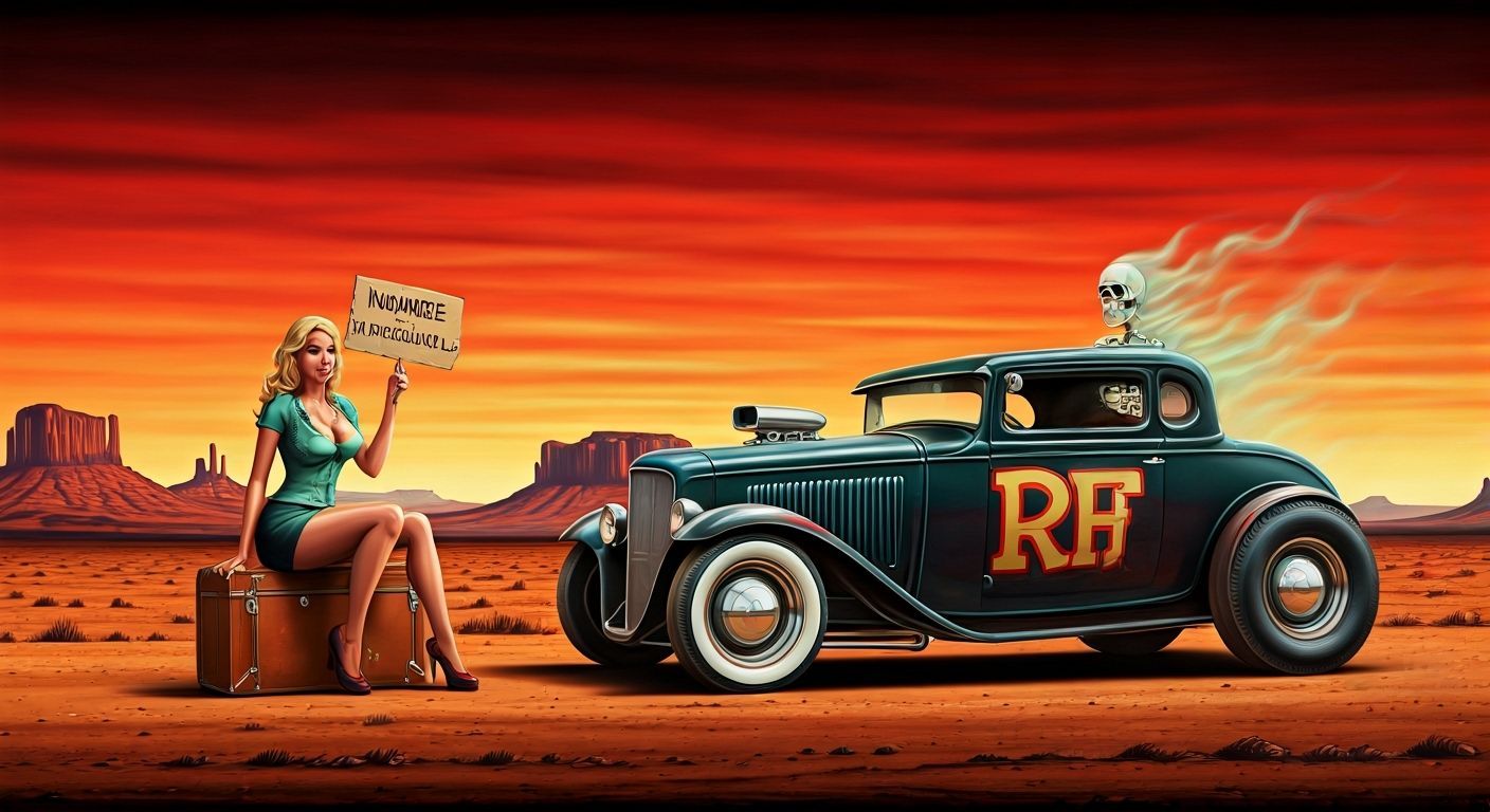 Gothic Hitchhiker with Spectral Driver in Roth Style