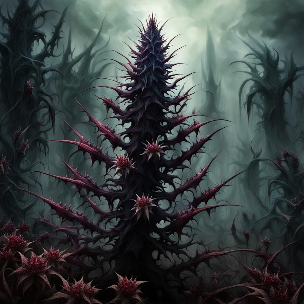 Sinister Dreadspike Weed in Detailed Matte Painting