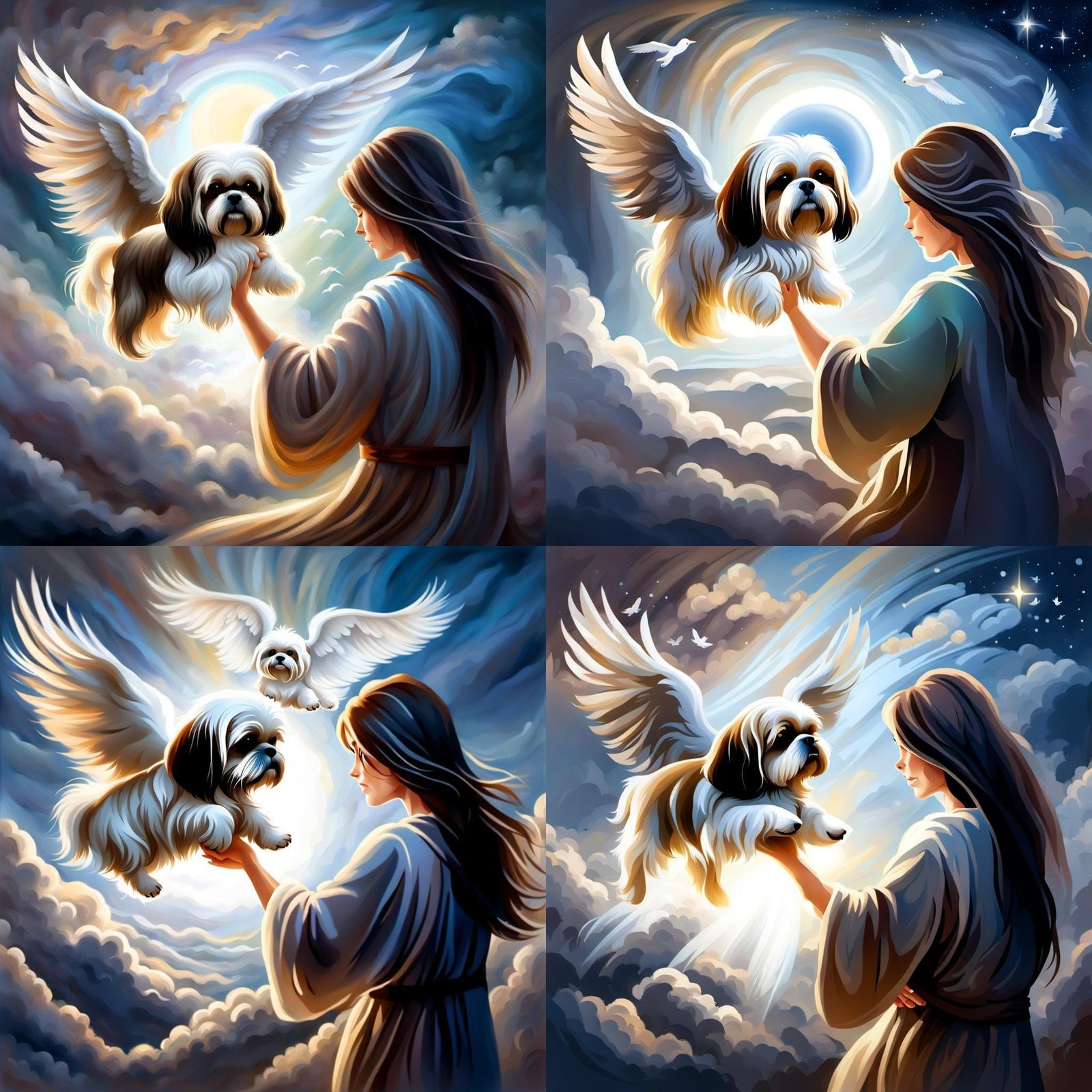Shih Tzu's Spirit Ascends to Heaven