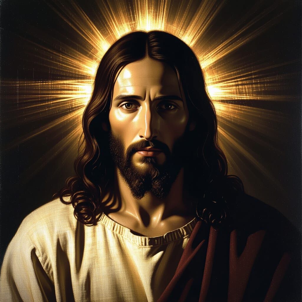 Jesus Christ's Visage: Photo-Realistic Shroud of Turin Depic...