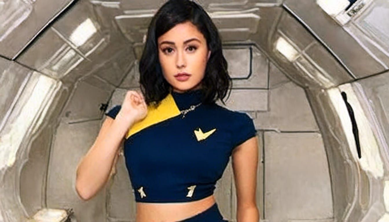 Star Trek Uniform on Spaceship