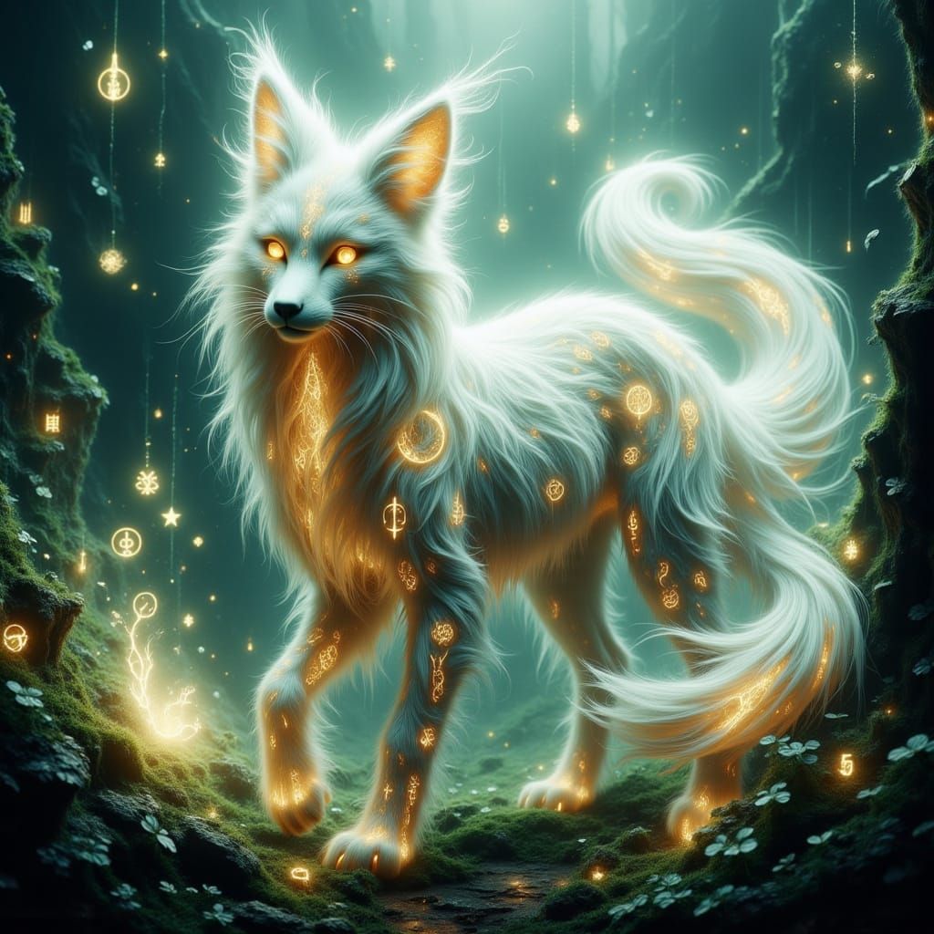 Mystical Feifei in Enchanted Landscape