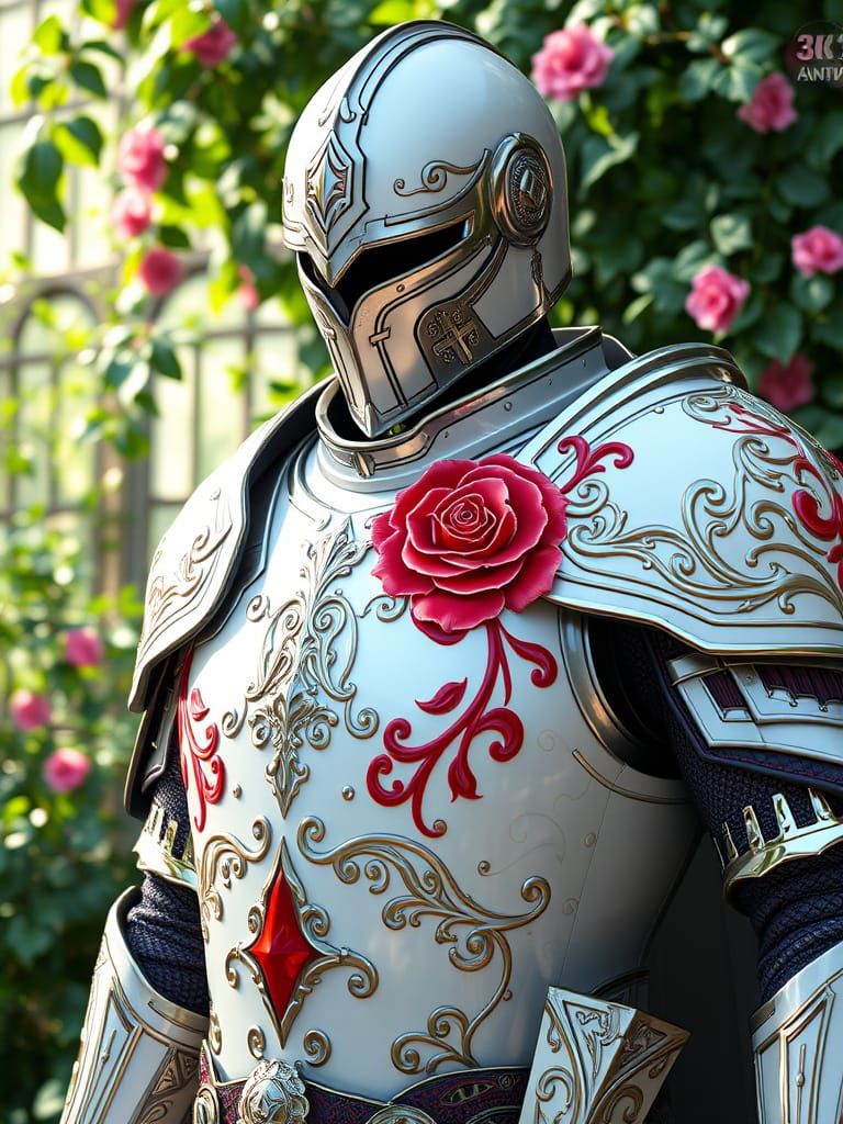 Garden Guardian in Vibrant Armor