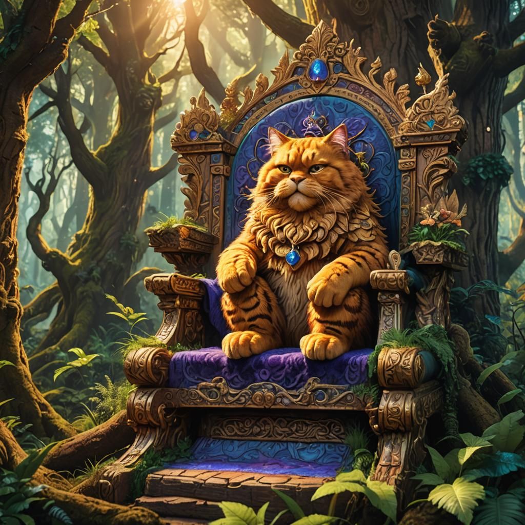 Garfield Ascends the Mystical Forest Throne