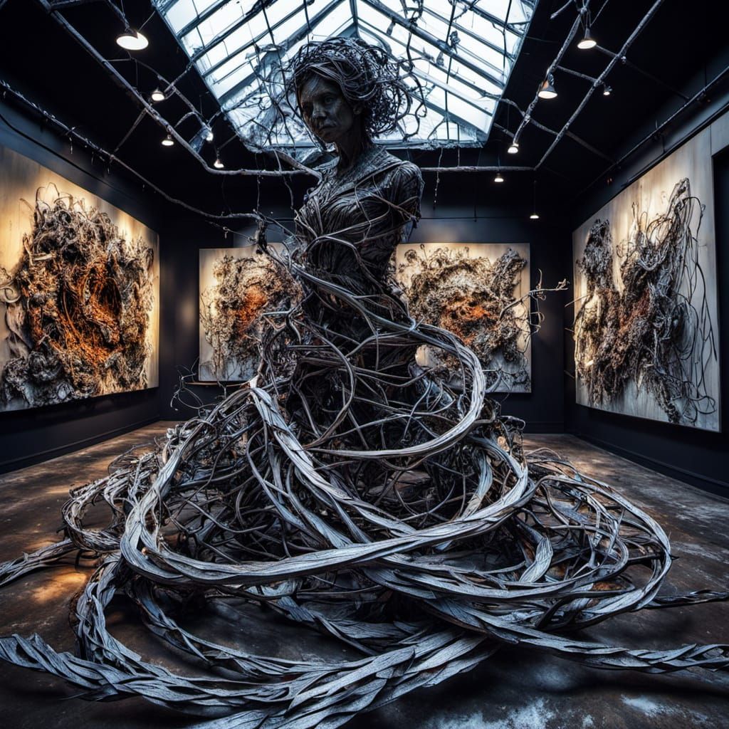 Surreal Metallic World Unveiled in Gallery of Intricate Iron...