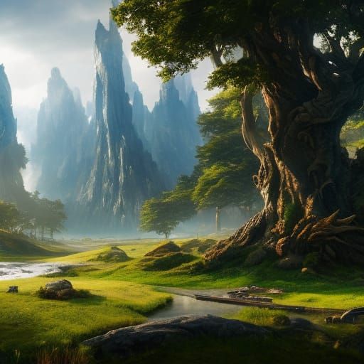 Yggdrasil: Norse World Tree in 3D Render