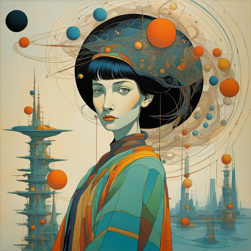 Abstract Art in Moebius Style