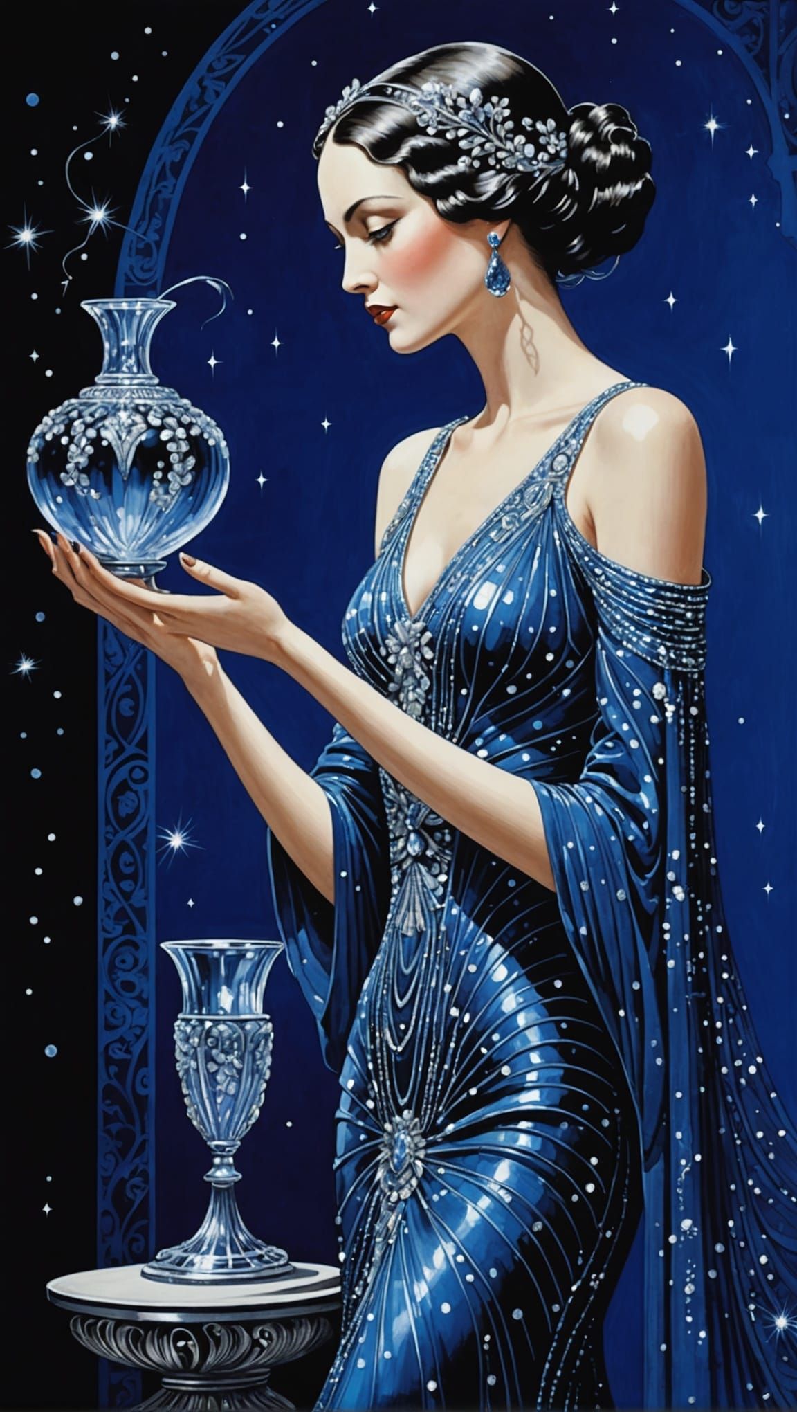 Erte inspired fireflies
